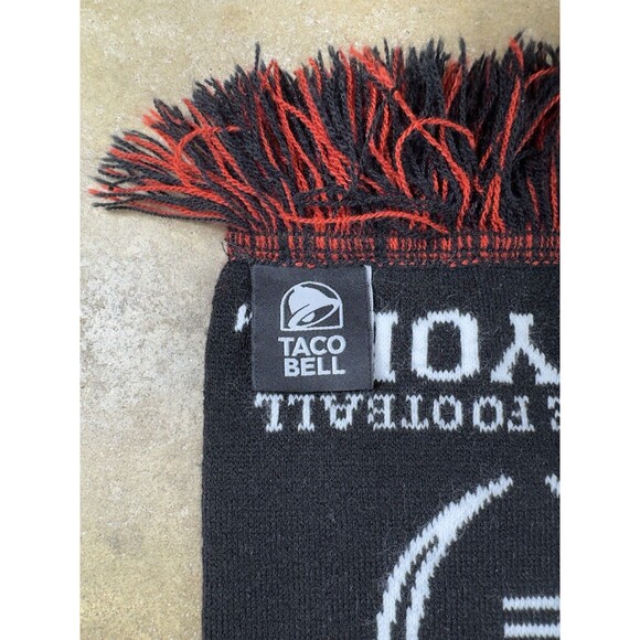 Taco Bell College Football Playoff‎ Student Section Scarf Red Black - Picture 6 of 9